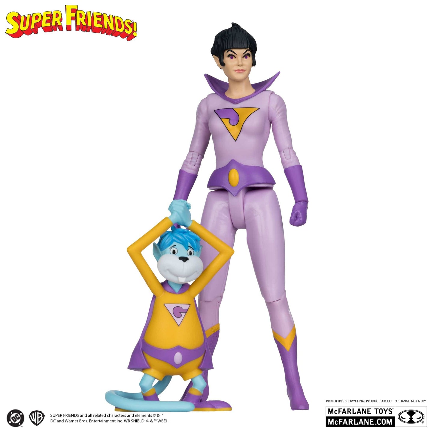 McFarlane Toys DC Direct Retro Jayna And Gleek Super Friends Action figures