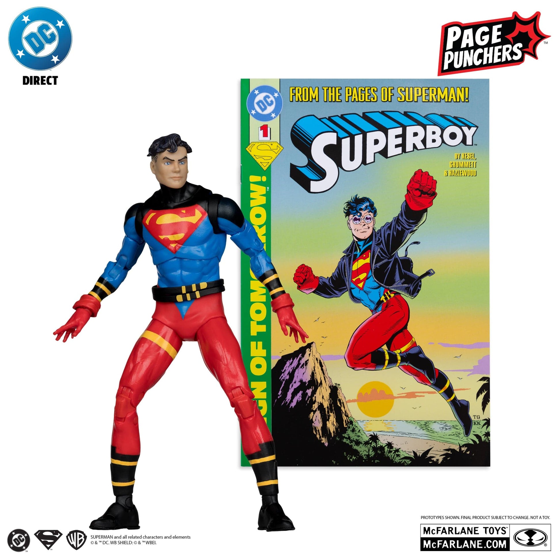 McFarlane Toys DC Direct Superboy Return Of Superman Page Punchers