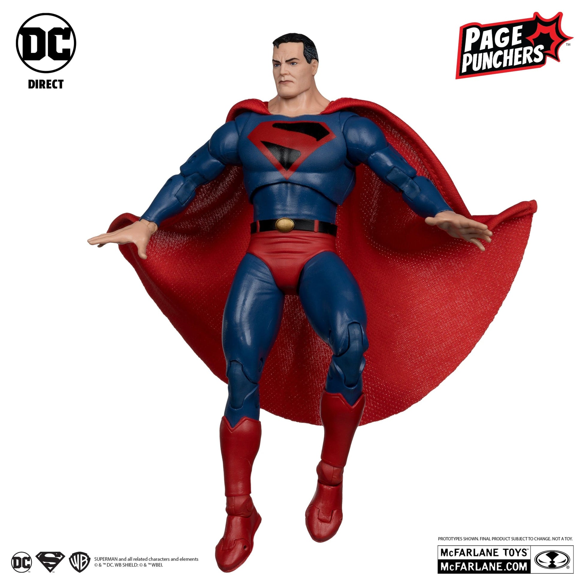 McFarlane Toys DC Direct Superman Kingdom come With Comic Page Puncher