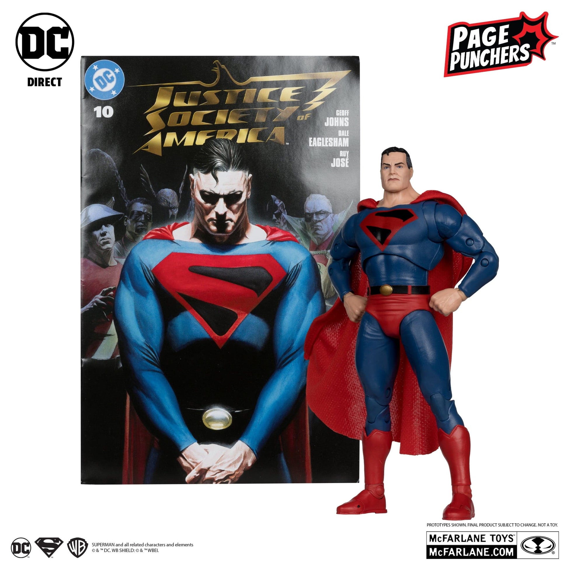 McFarlane Toys DC Direct Superman Kingdom come With Comic Page Puncher