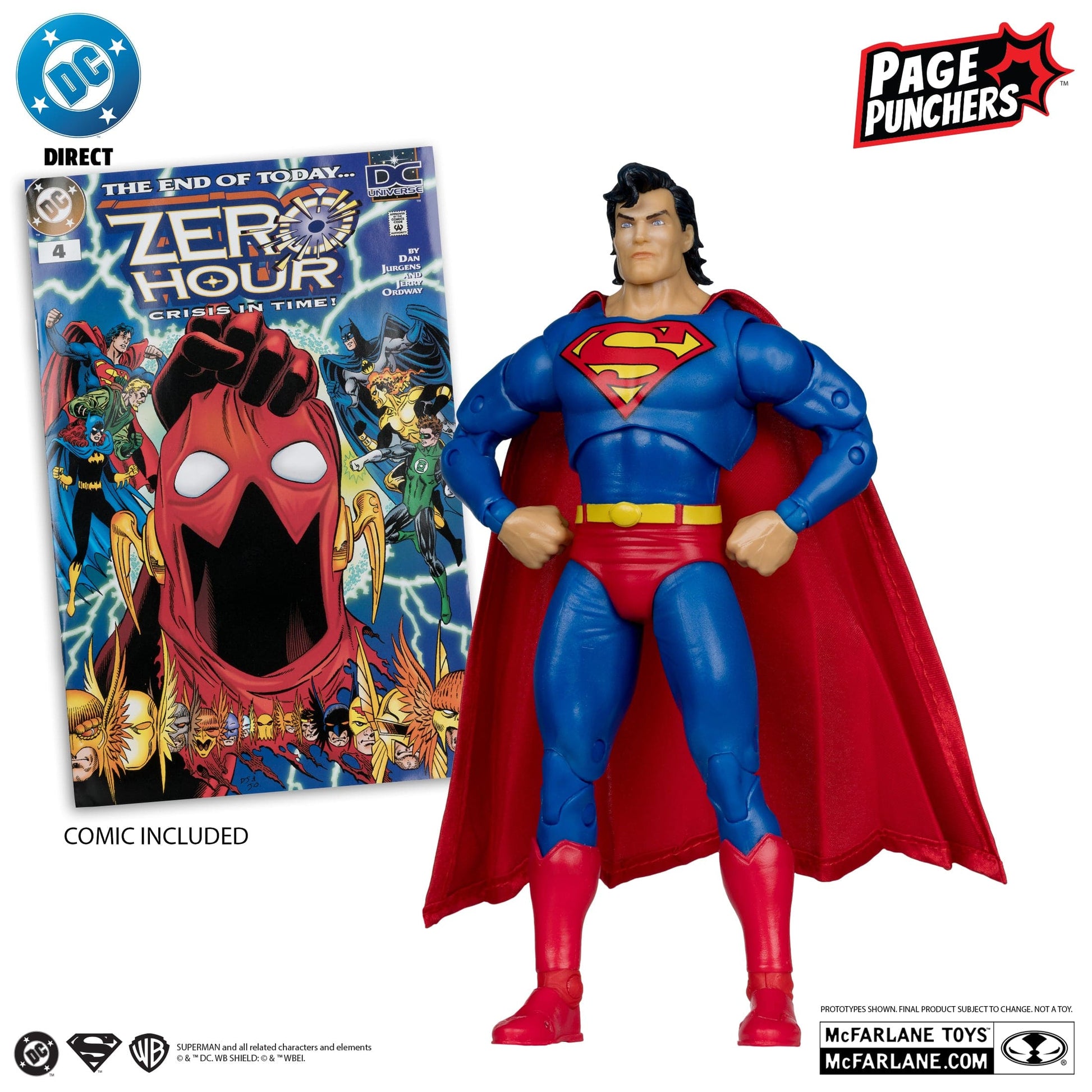 McFarlane Toys DC Direct Superman Zero hour Page Puncher Action Figure