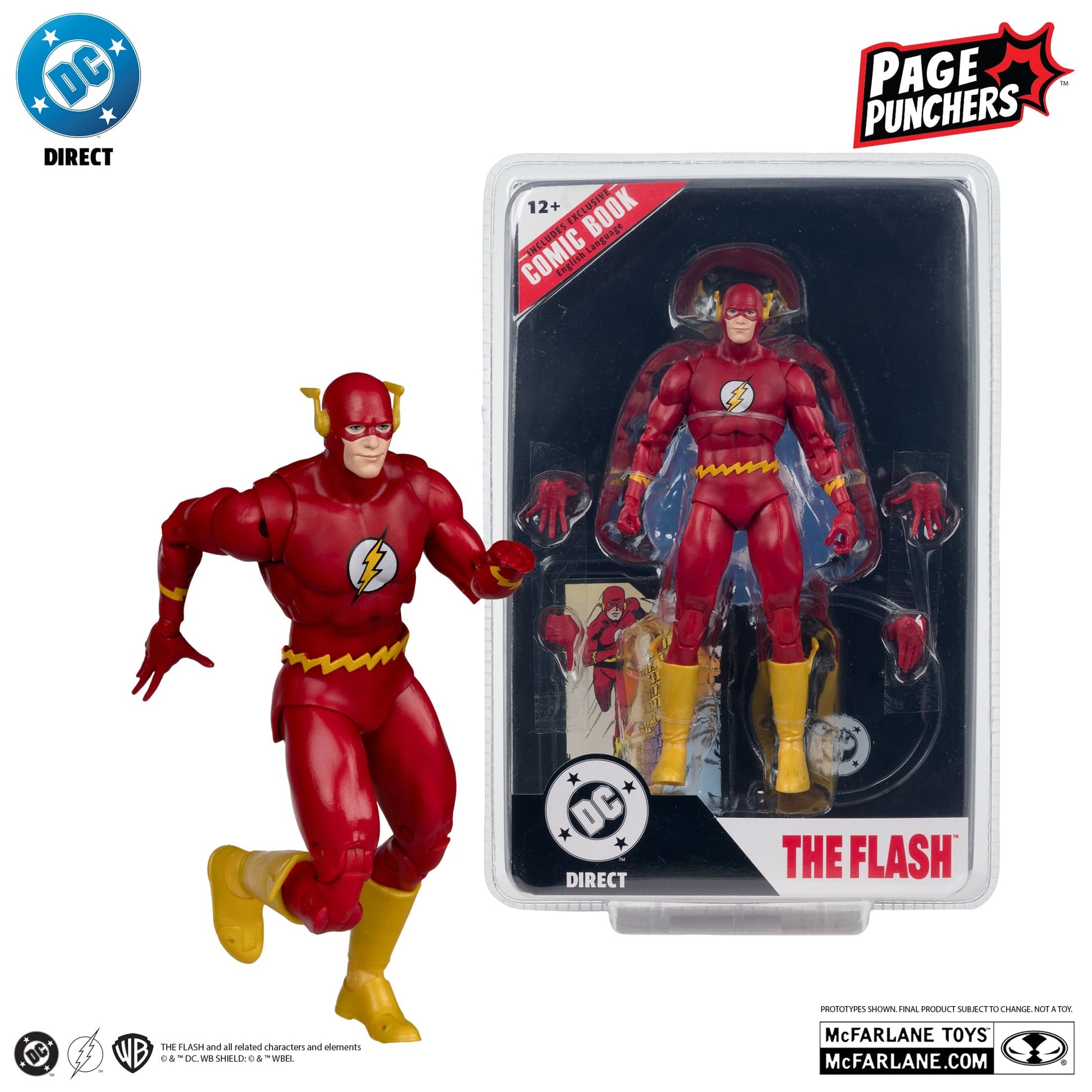 McFarlane Toys DC Direct The Flash Barry Allen The Flash #123 Page Puncher Action Figure