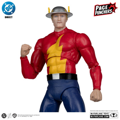 McFarlane Toys DC Direct The Flash Jay Garrick Platinum  Edition The Flash #123 Page Puncher Action Figure