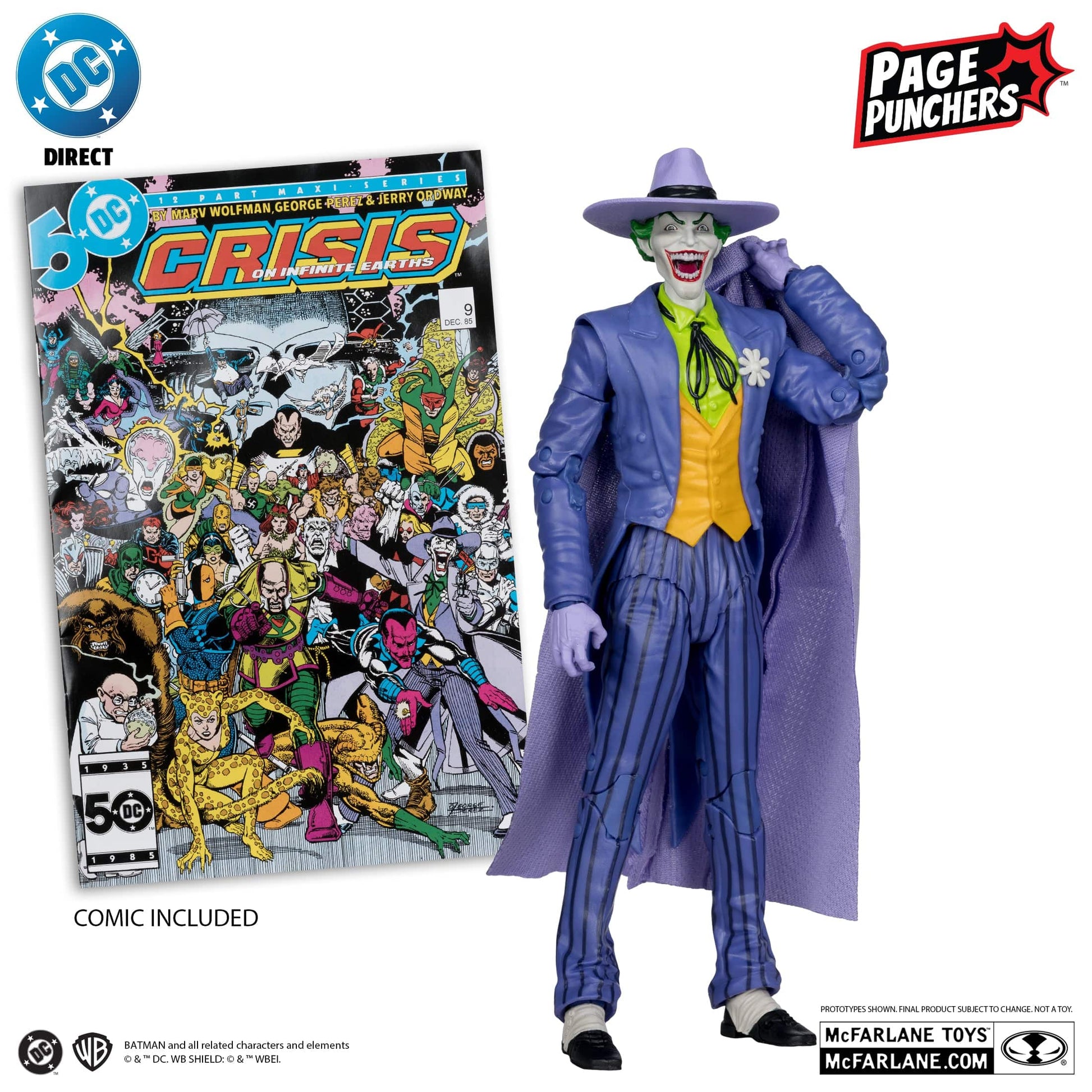 McFarlane Toys DC Direct The Joker Crisis on Infinite Earths Page Puncher