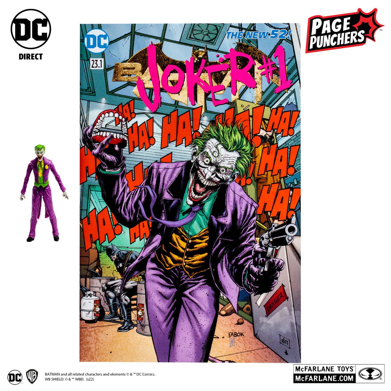 McFarlane Toys DC Direct The Joker With Comic Page Punchers