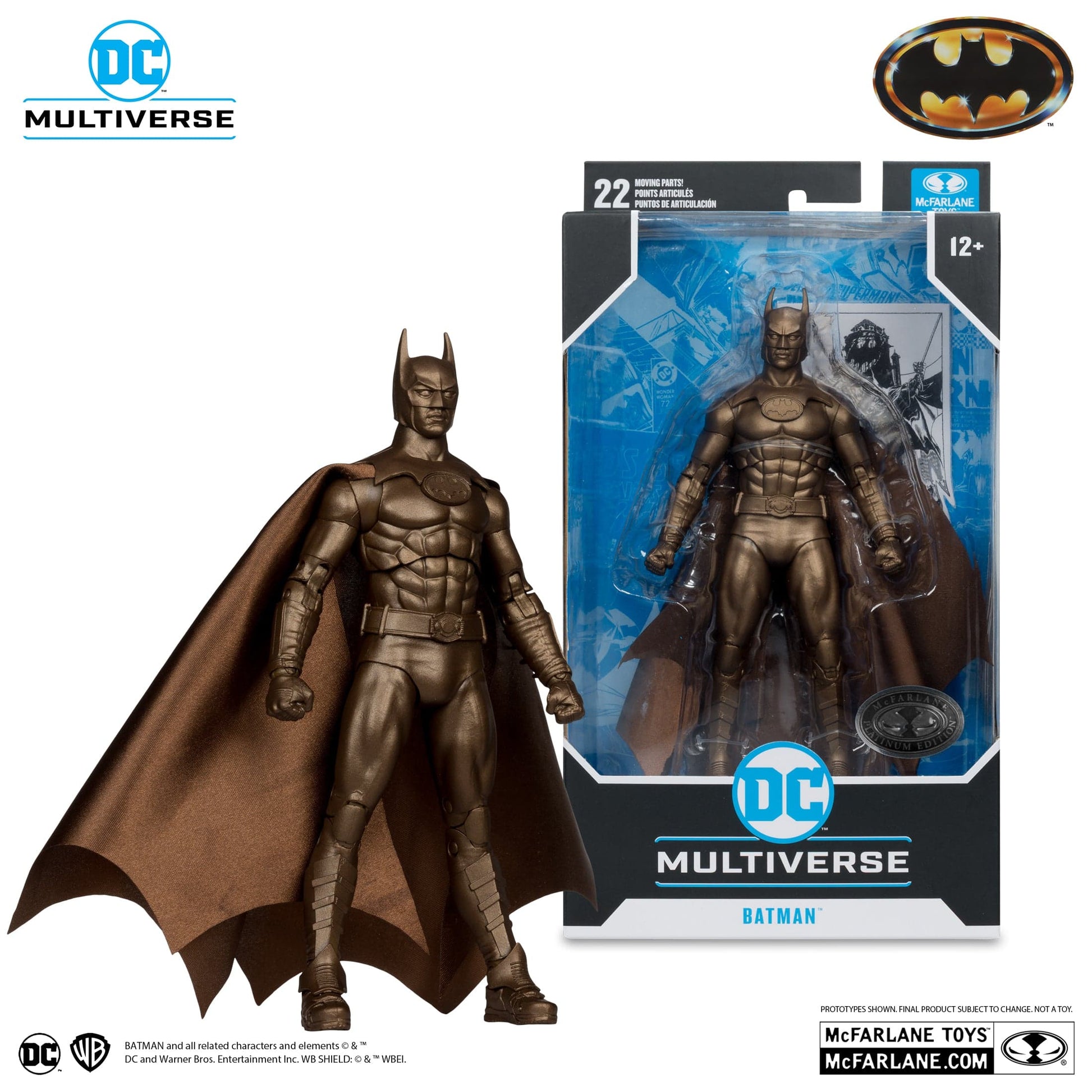 McFarlane Toys DC Multiverse Batman 1989 Bronze Platinum Version