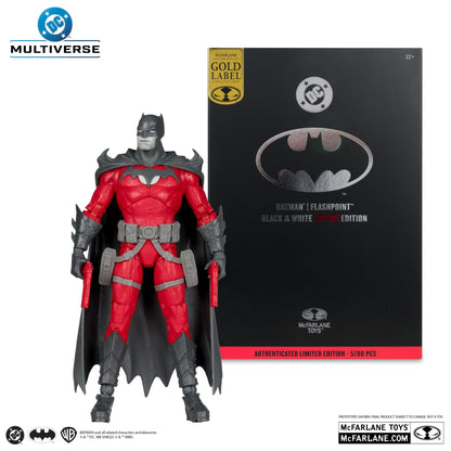 McFarlane Toys DC Multiverse Batman flashpoint Black & White Accent Edition