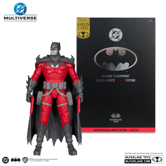 McFarlane Toys DC Multiverse Batman flashpoint Black & White Accent Edition