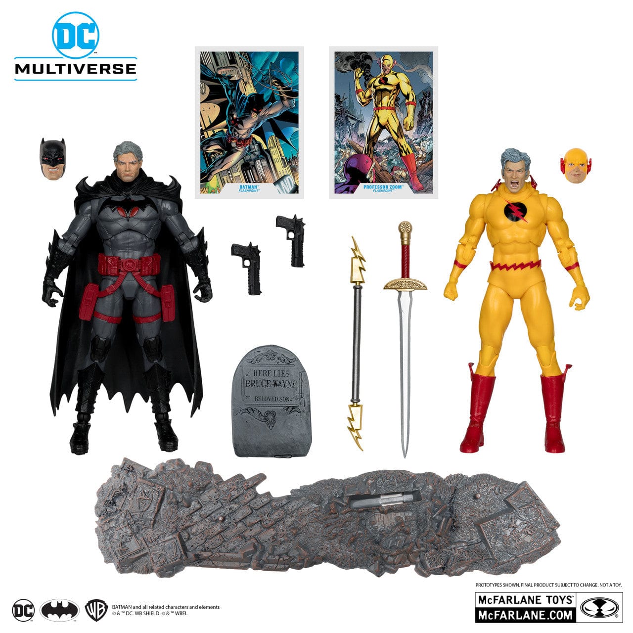 McFarlane Toys DC Multiverse Batman VS Professor Zoom Flash Point