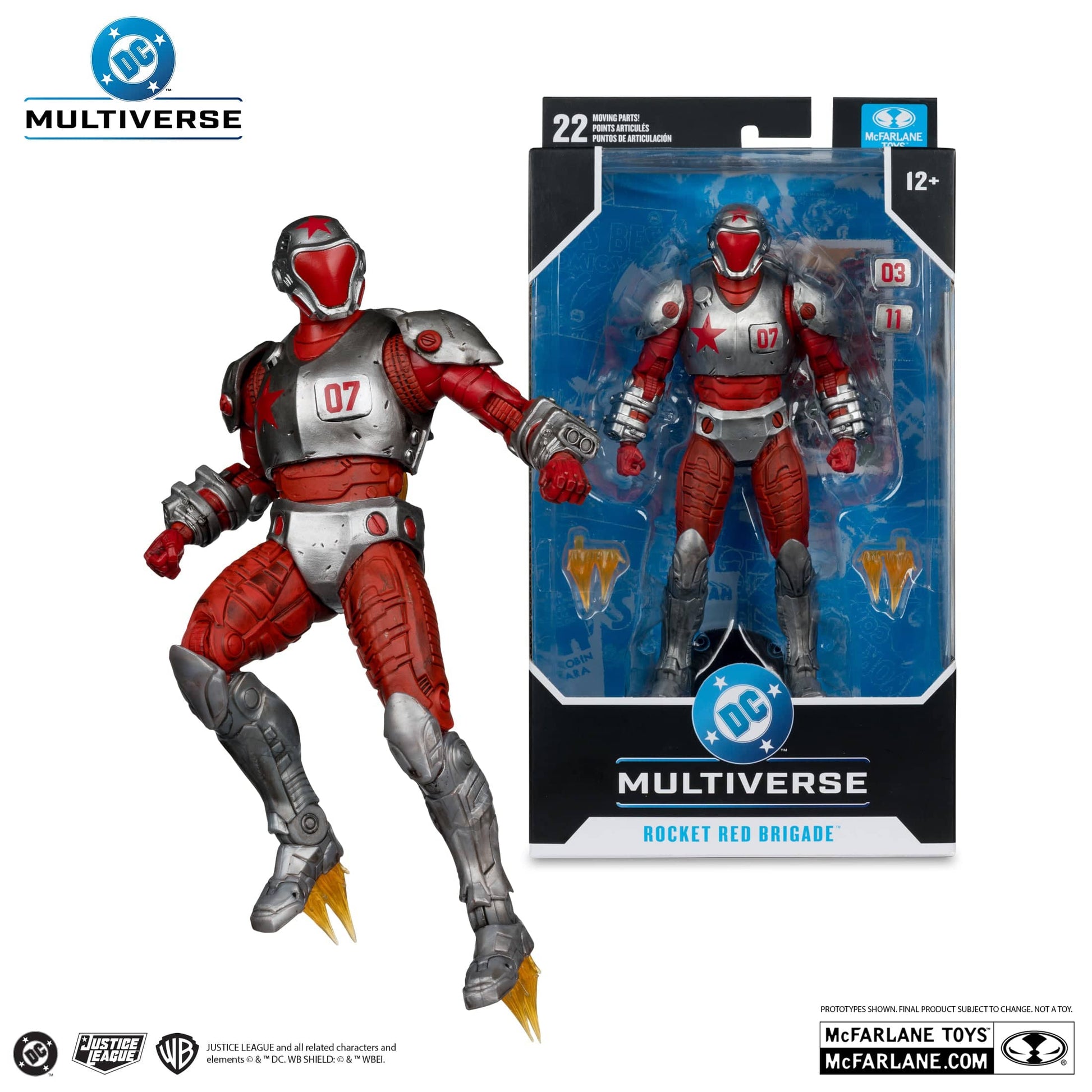 McFarlane Toys DC Multiverse Rocket Red Brigade Justice League Generation Lost Action Figure