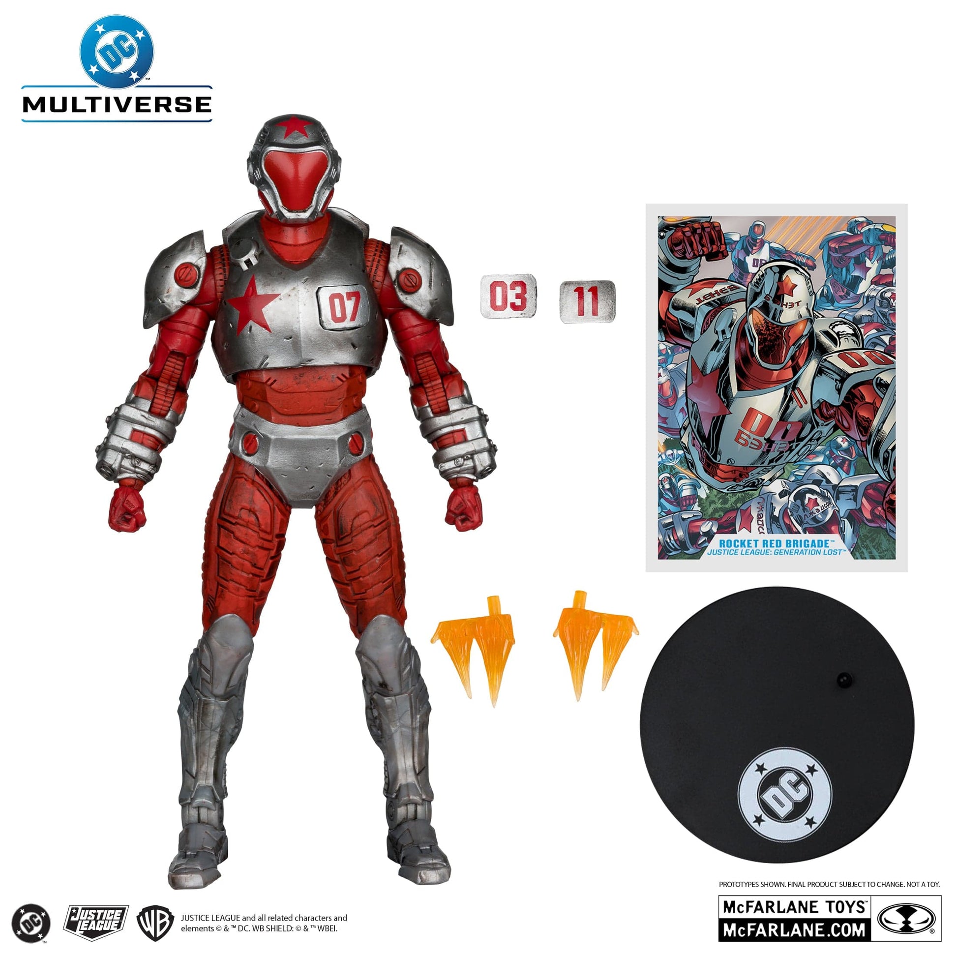 McFarlane Toys DC Multiverse Rocket Red Brigade Justice League Generation Lost Action Figure