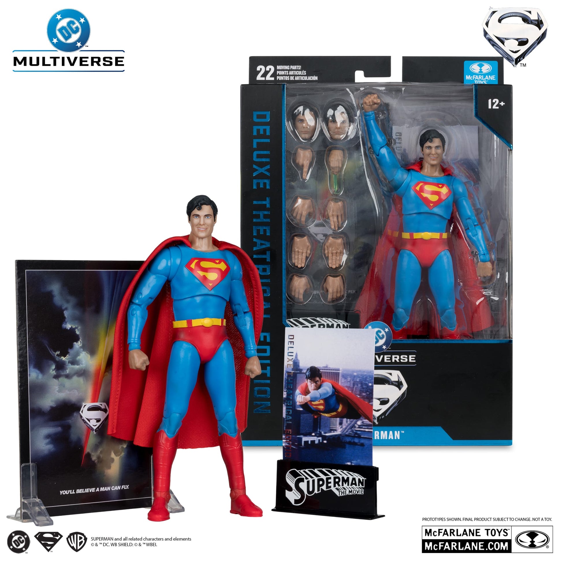 McFarlane Toys DC Multiverse Superman 1978 Movie Deluxe Theatrical Edition Figure