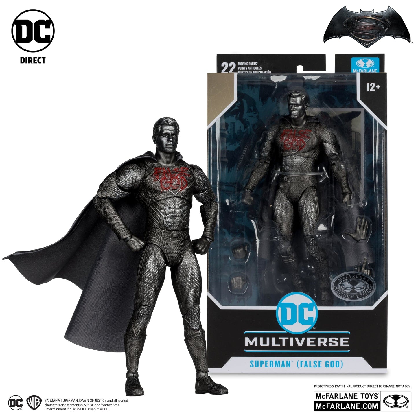 McFarlane Toys DC Multiverse Superman False God Batman VS Superman Dawn Of Justice Platinum Version