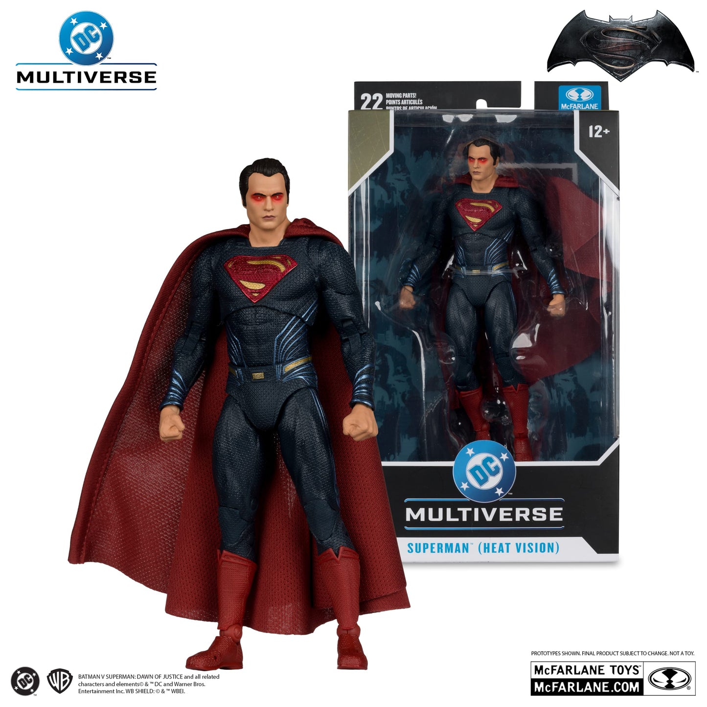 McFarlane Toys DC Multiverse Superman Heat Vision Batman VS Superman Dawn of Justice Action Figure