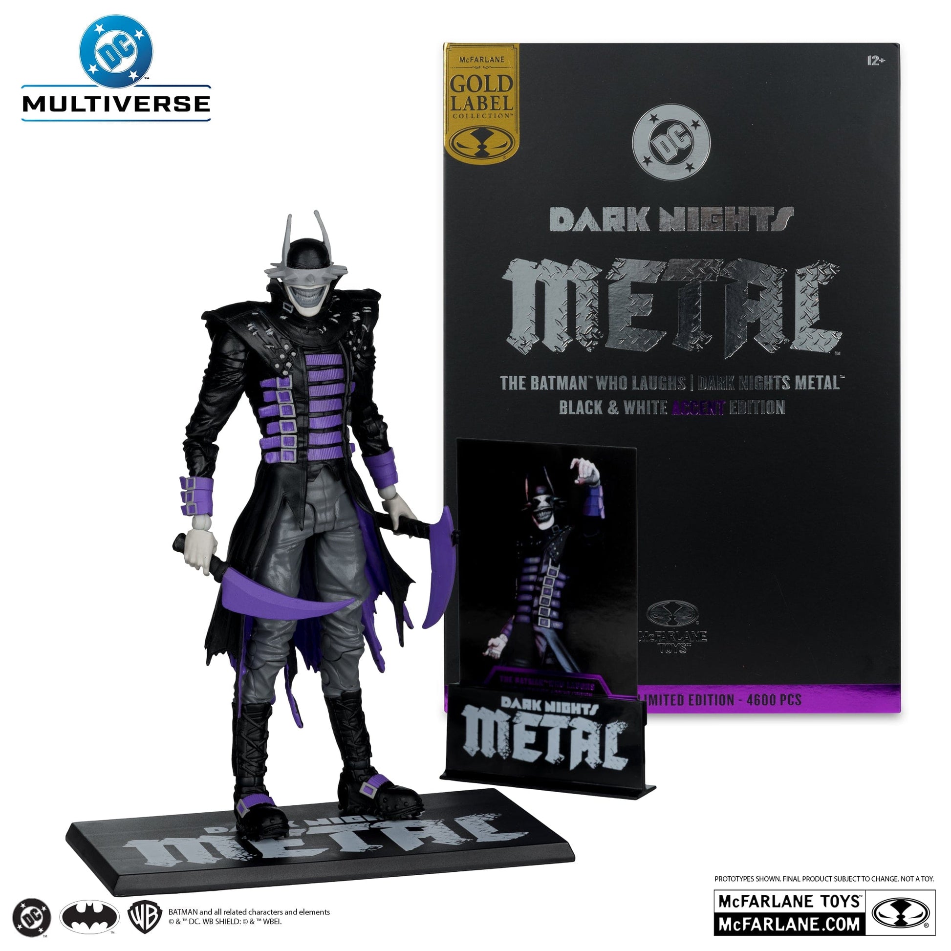 Mcfarlane Toys DC Multiverse The Batman Who laughs Black & White Accent Dark Nights Metal Action Figure