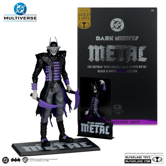 Mcfarlane Toys DC Multiverse The Batman Who laughs Black & White Accent Dark Nights Metal Action Figure