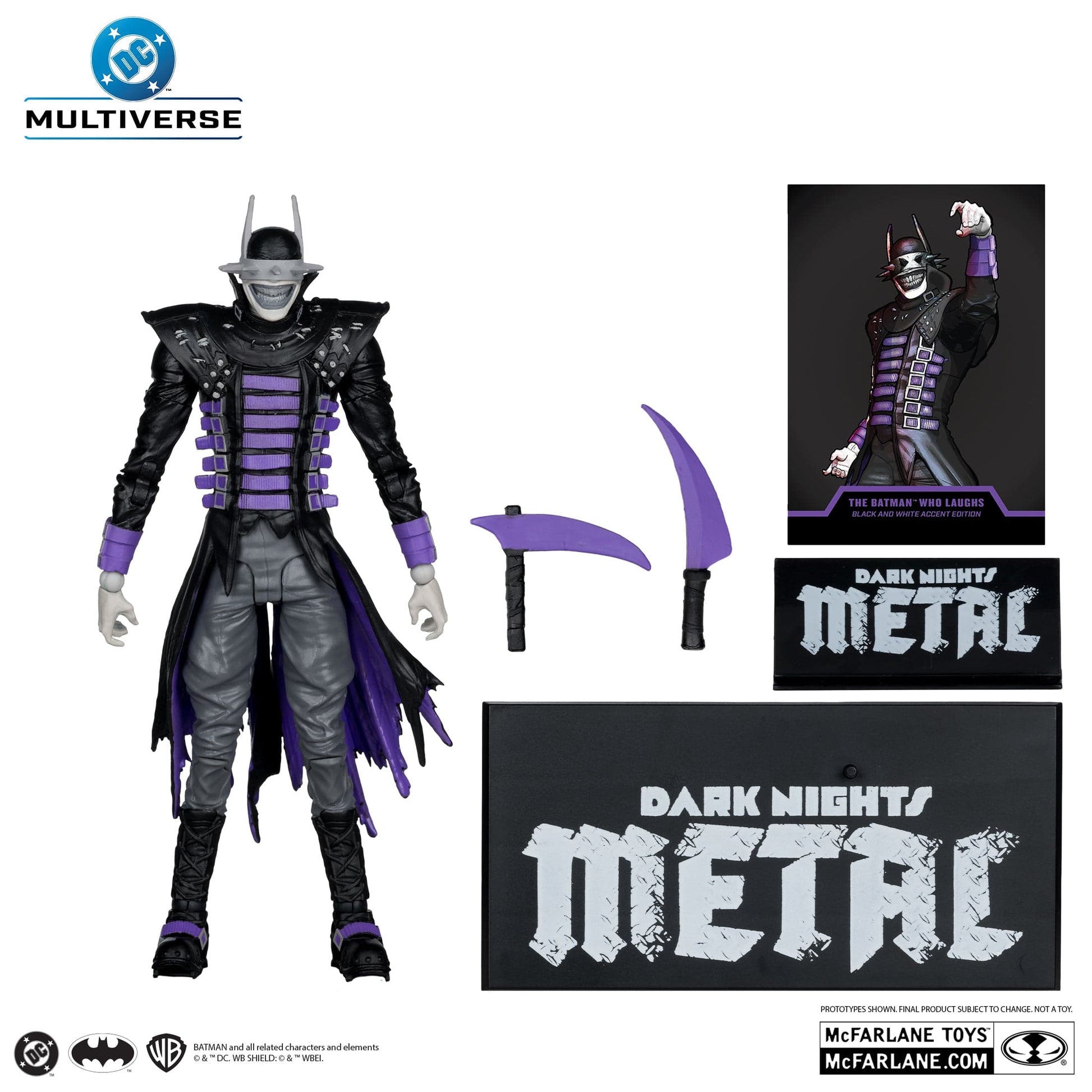 Mcfarlane Toys DC Multiverse The Batman Who laughs Black & White Accent Dark Nights Metal Action Figure