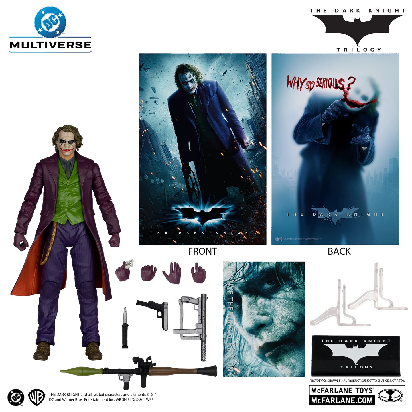 McFarlane Toys DC Multiverse The Joker The Dark Knight Deluxe Theatrical Edition Figure