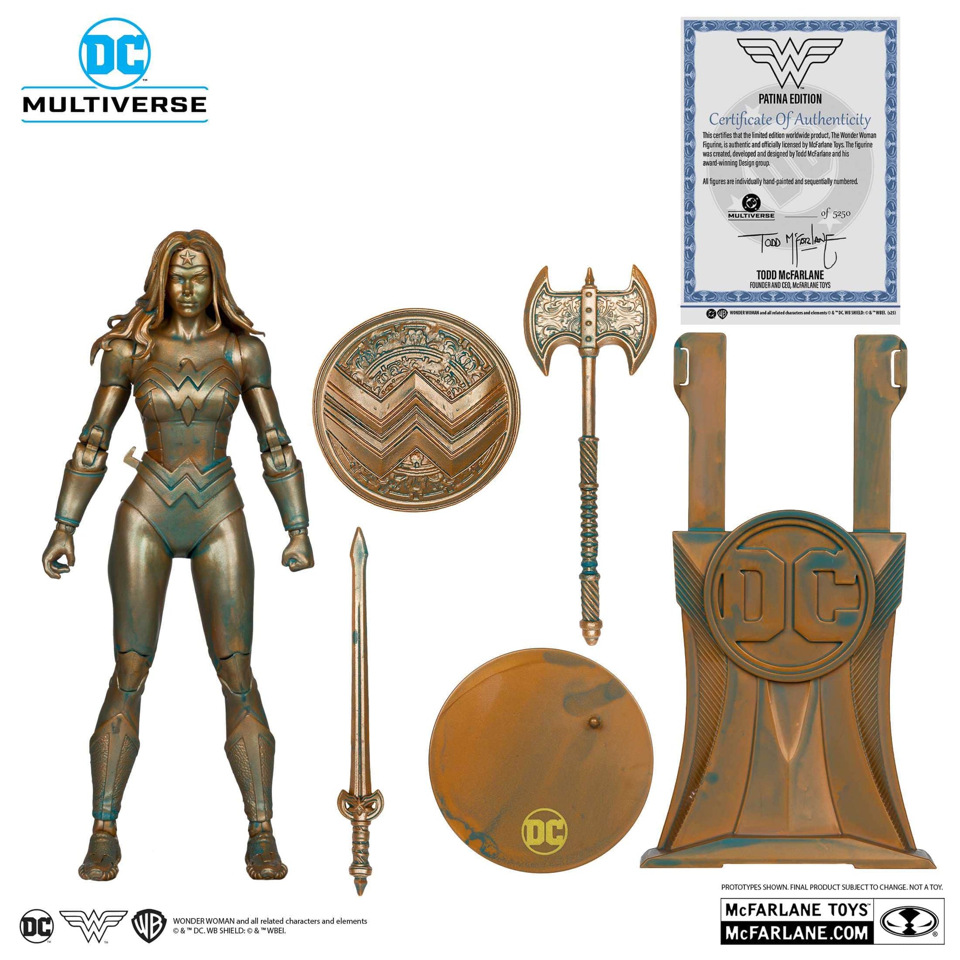 McFarlane Toys DC Multiverse Wonder Woman Patina Edition Classic