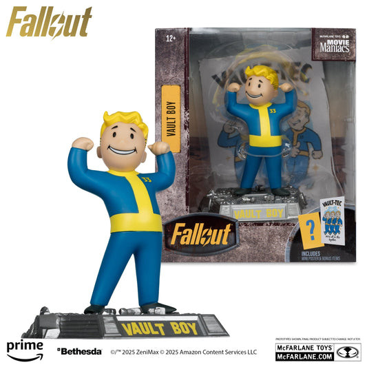 McFarlane Toys Fallout Vault Boy Mascot Version 1 Fallout TV Series Movie Maniacs