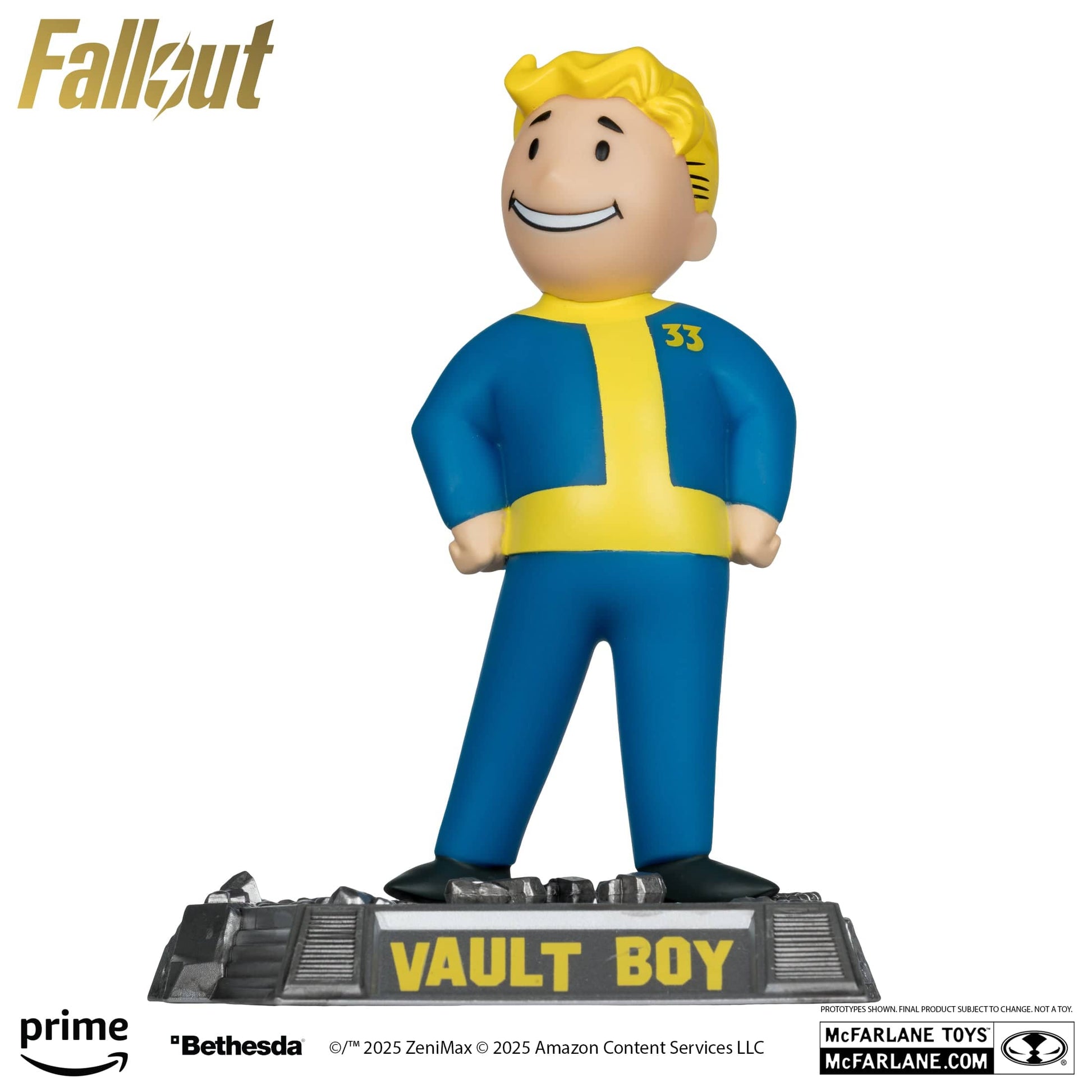 McFarlane Toys Fallout Vault Boy Mascot Version 2 Fallout TV Series Movie Maniacs