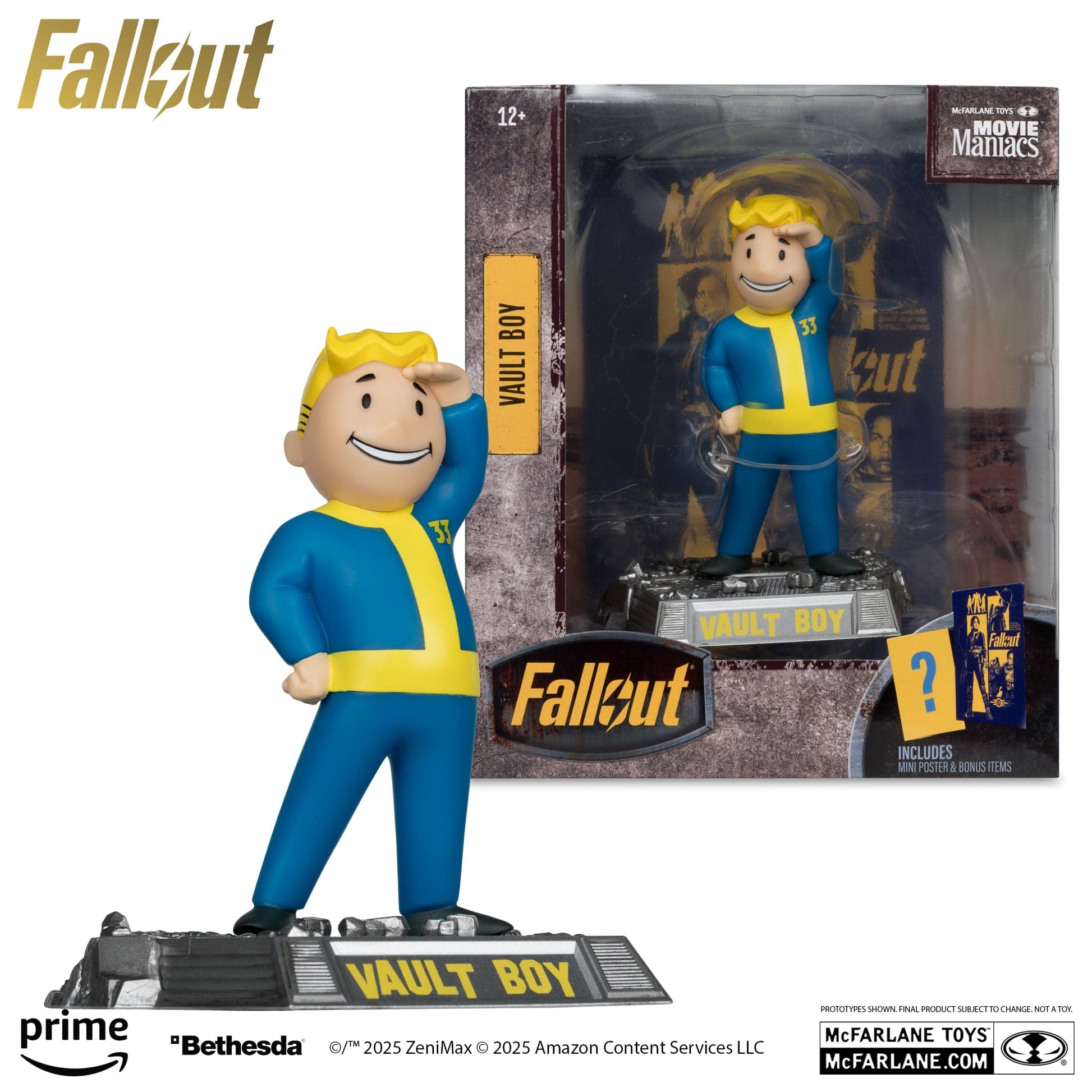 McFarlane Toys Fallout Vault Boy Mascot Version 3 Fallout TV Series Movie Maniacs
