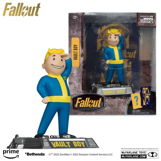 McFarlane Toys Fallout Vault Boy Mascot Version 3 Fallout TV Series Movie Maniacs