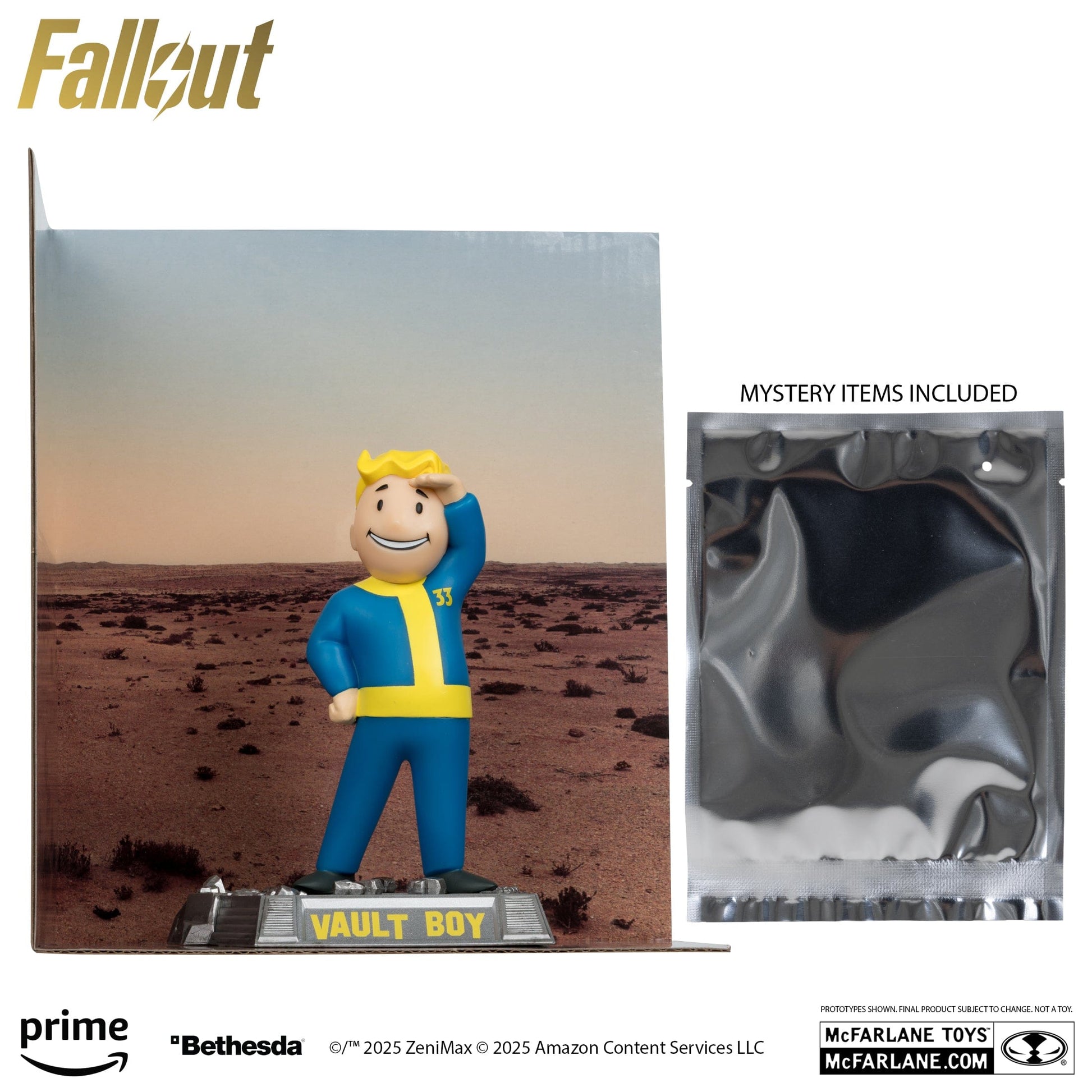 McFarlane Toys Fallout Vault Boy Mascot Version 3 Fallout TV Series Movie Maniacs