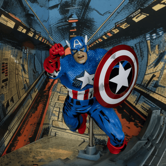 McFarlane Toys Marvel Captain America 1:10th Scale Figure Captain America #100