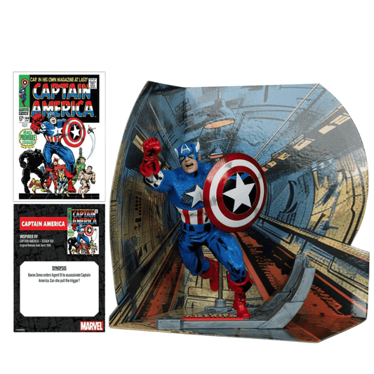 McFarlane Toys Marvel Captain America 1:10th Scale Figure Captain America #100