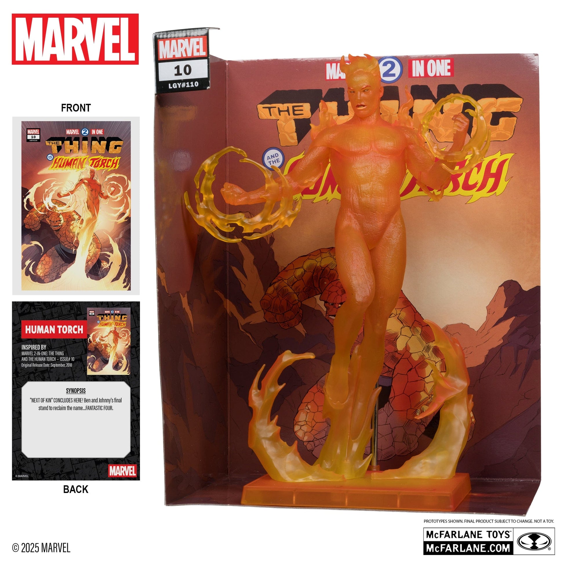 McFarlane Toys Marvel Human Torch 1:6TH Scale Marvel 2-in-One #10
