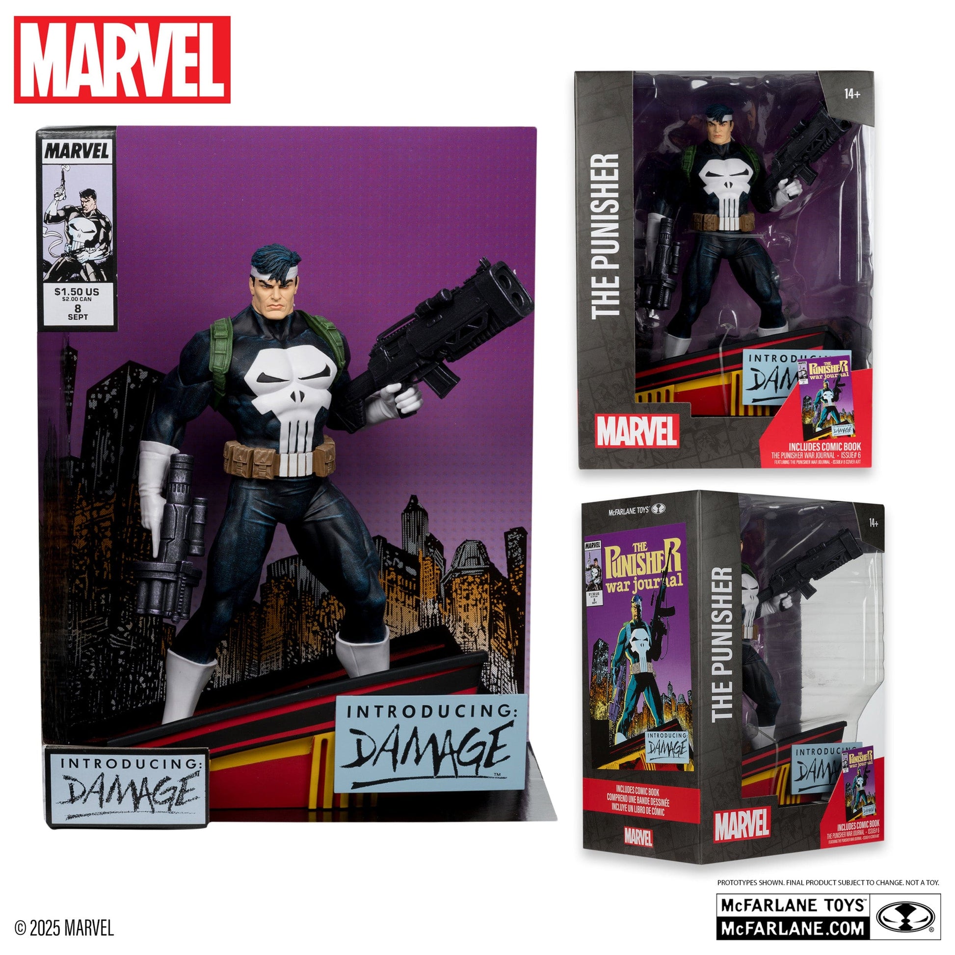 McFarlane Toys Marvel The Punisher 1:6TH Scale The Punisher War Journal #8