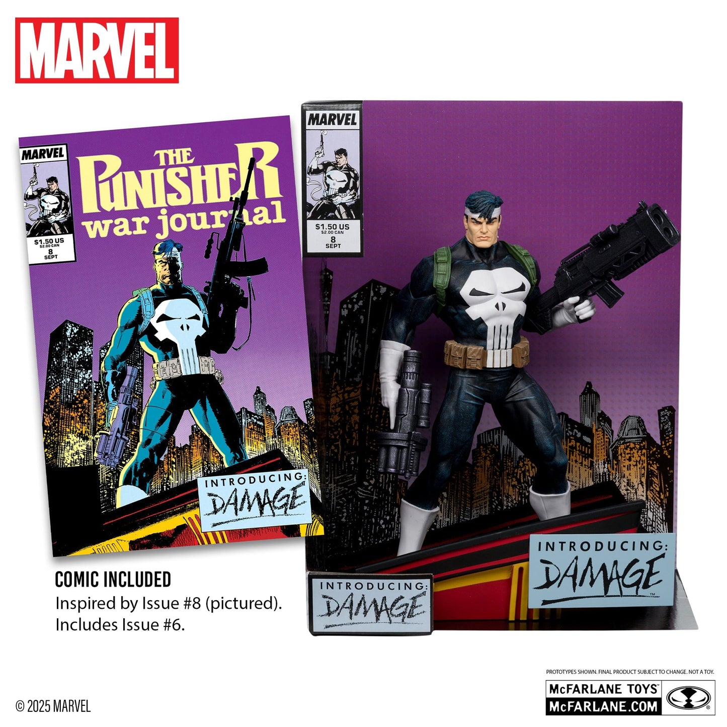 McFarlane Toys Marvel The Punisher 1:6TH Scale The Punisher War Journal #8