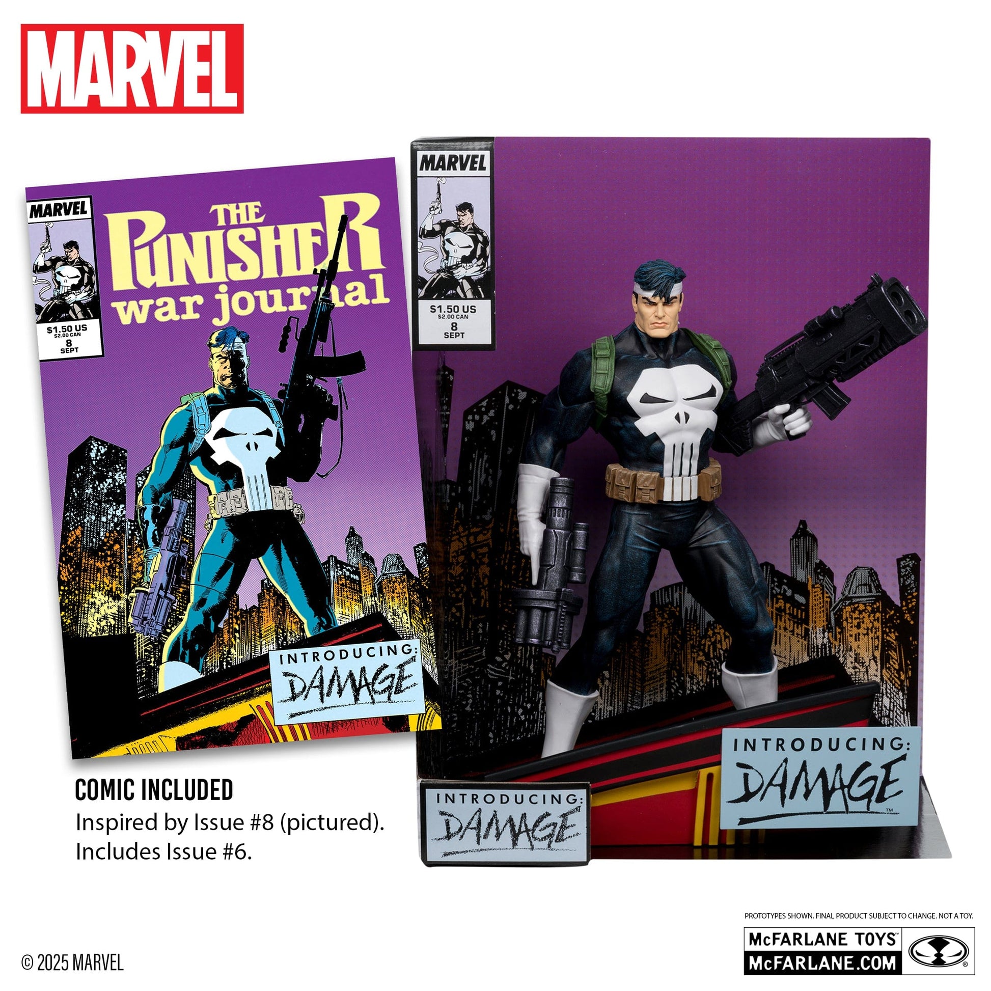 McFarlane Toys Marvel The Punisher 1:6TH Scale The Punisher War Journal #8