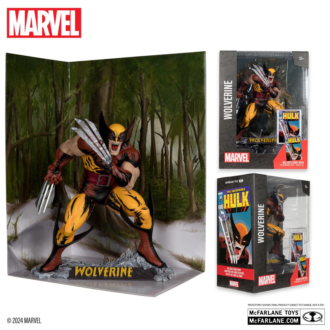 McFarlane Toys Marvel Wolverine 1:6th Scale The Incredible Hulk #340