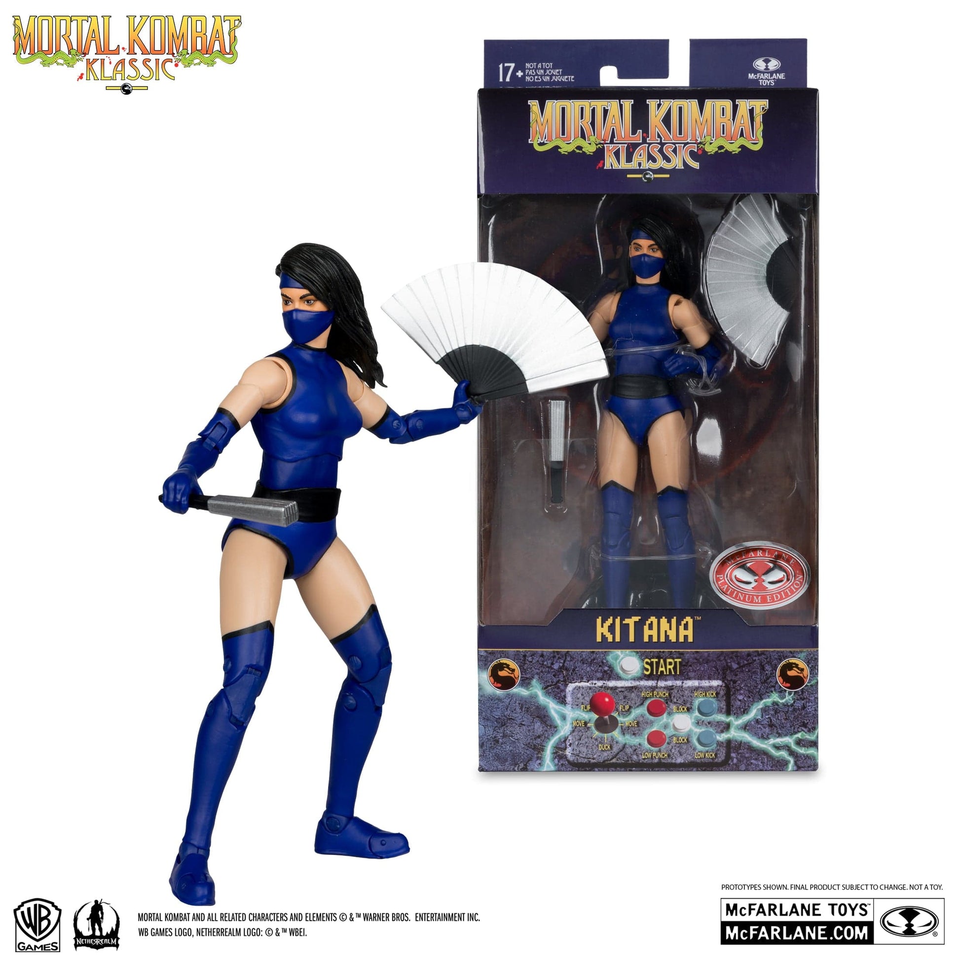 McFarlane Toys Mortal Kombat Klassic Kitana Red Platinum Edition