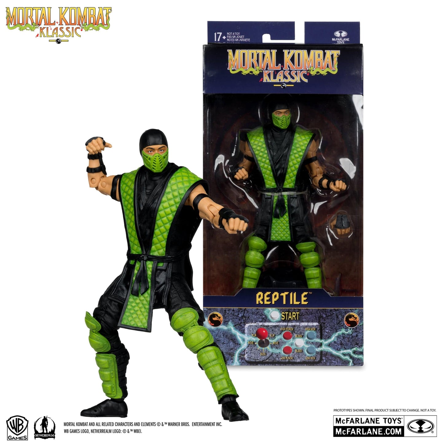 McFarlane Toys Mortal Kombat Reptile Mortal Kombat Klassic Action Figure