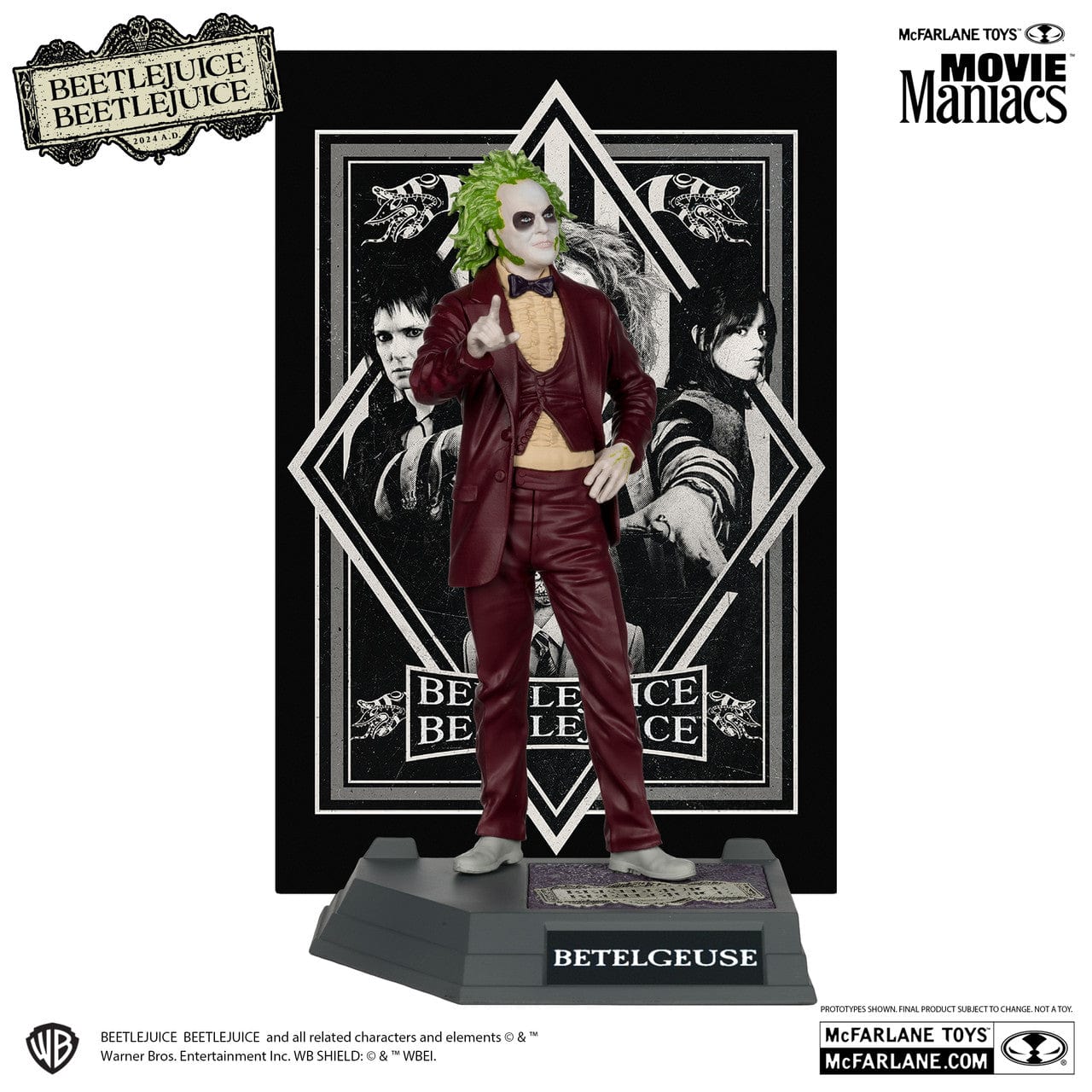 McFarlane Toys Movie Maniacs Beetlejuice Beetlejuice Beetlejuice