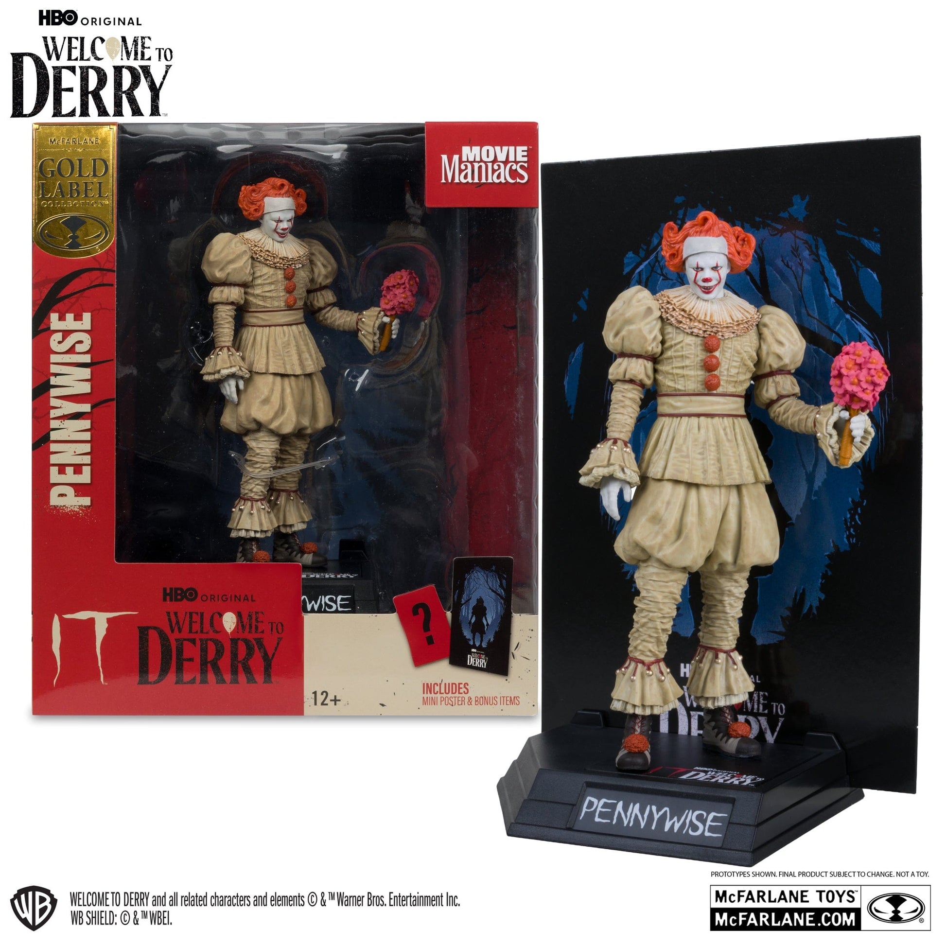 McFarlane Toys Movie Maniacs Bob Gray As Pennywise Flashback Welcome To Derry