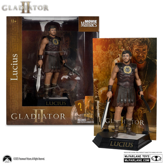 McFarlane Toys Movie Maniacs Lucius Gladiator II Statue