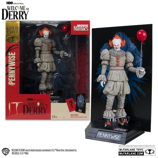 McFarlane Toys Movie Maniacs Pennywise Welcome To Derry