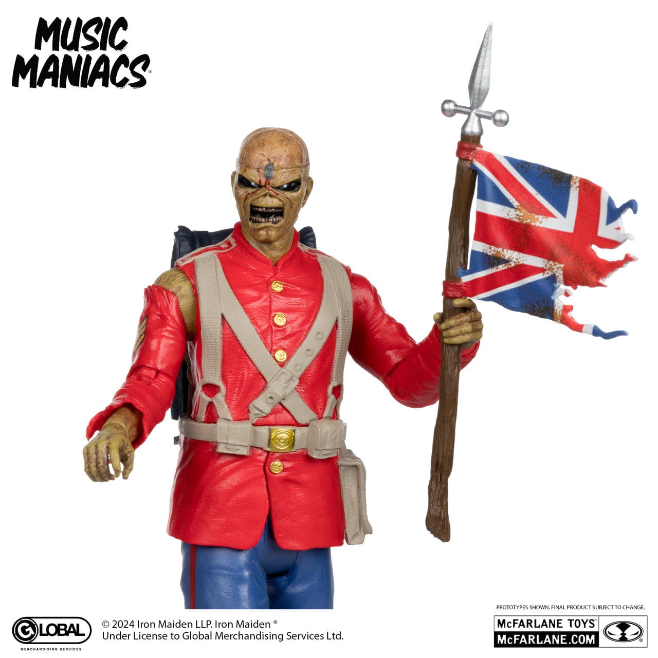 McFarlane Toys Music Maniacs Trooper Eddie Iron Maiden Figure