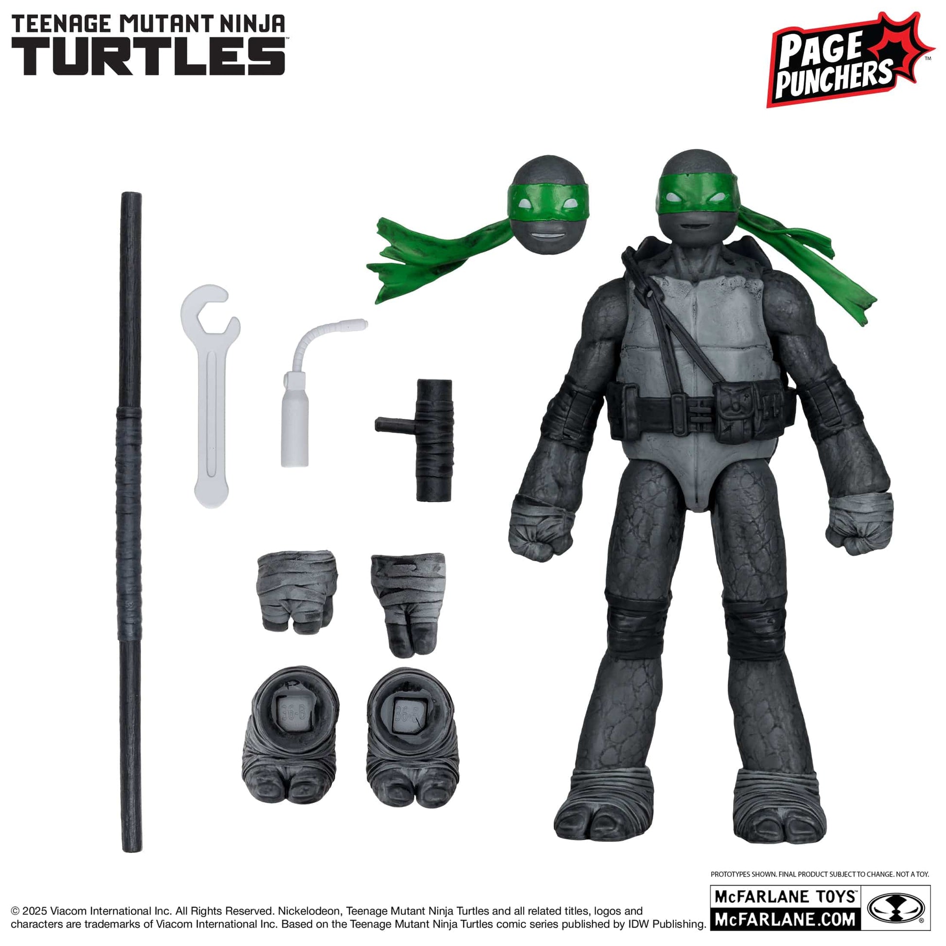 McFarlane Toys Teenage Mutant Ninja Turtles Donatello Black, White & Green Action figure