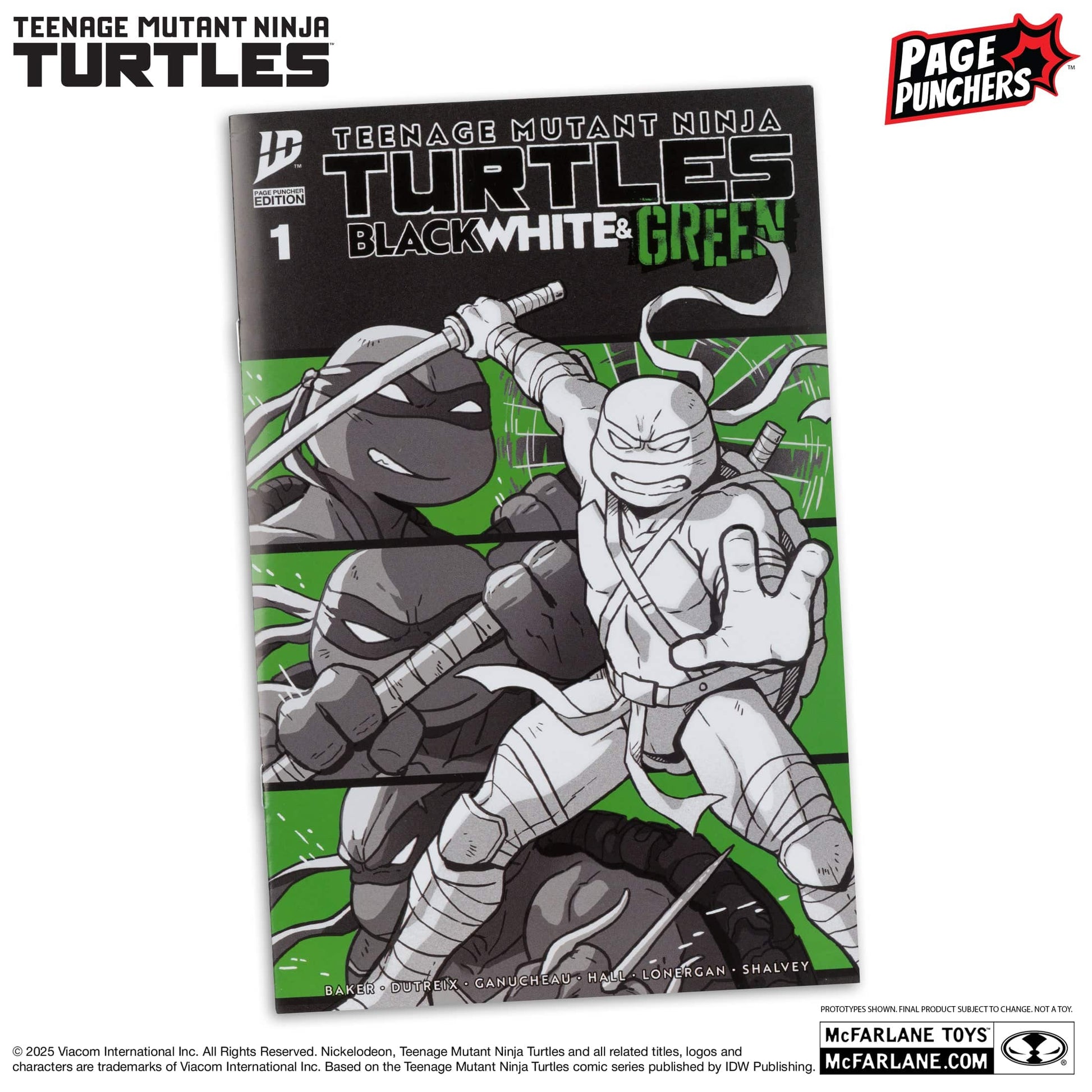 McFarlane Toys Teenage Mutant Ninja Turtles Leonardo Black, White & Green