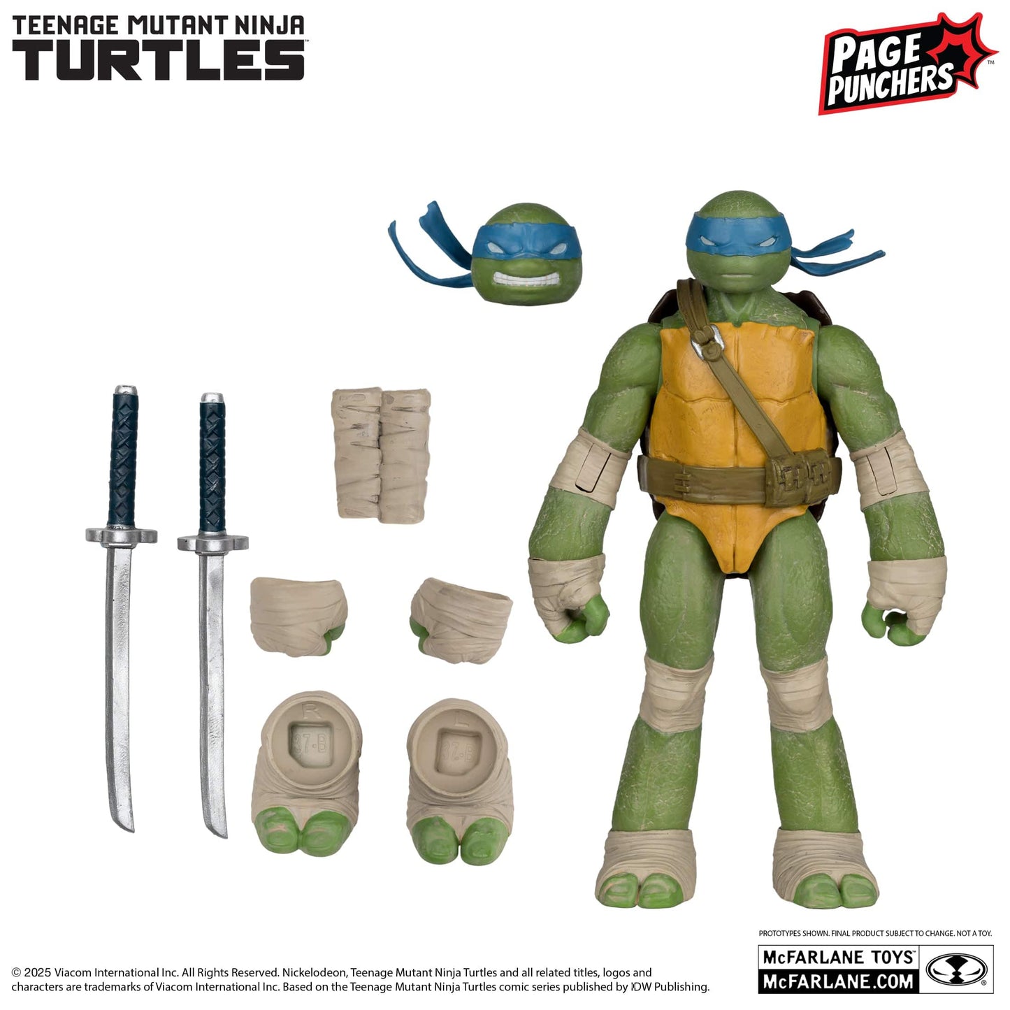 McFarlane Toys Teenage Mutant Ninja Turtles Leonardo Page Puncher Action Figure