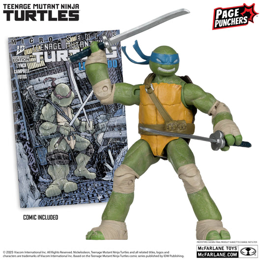 McFarlane Toys Teenage Mutant Ninja Turtles Leonardo Page Puncher Action Figure