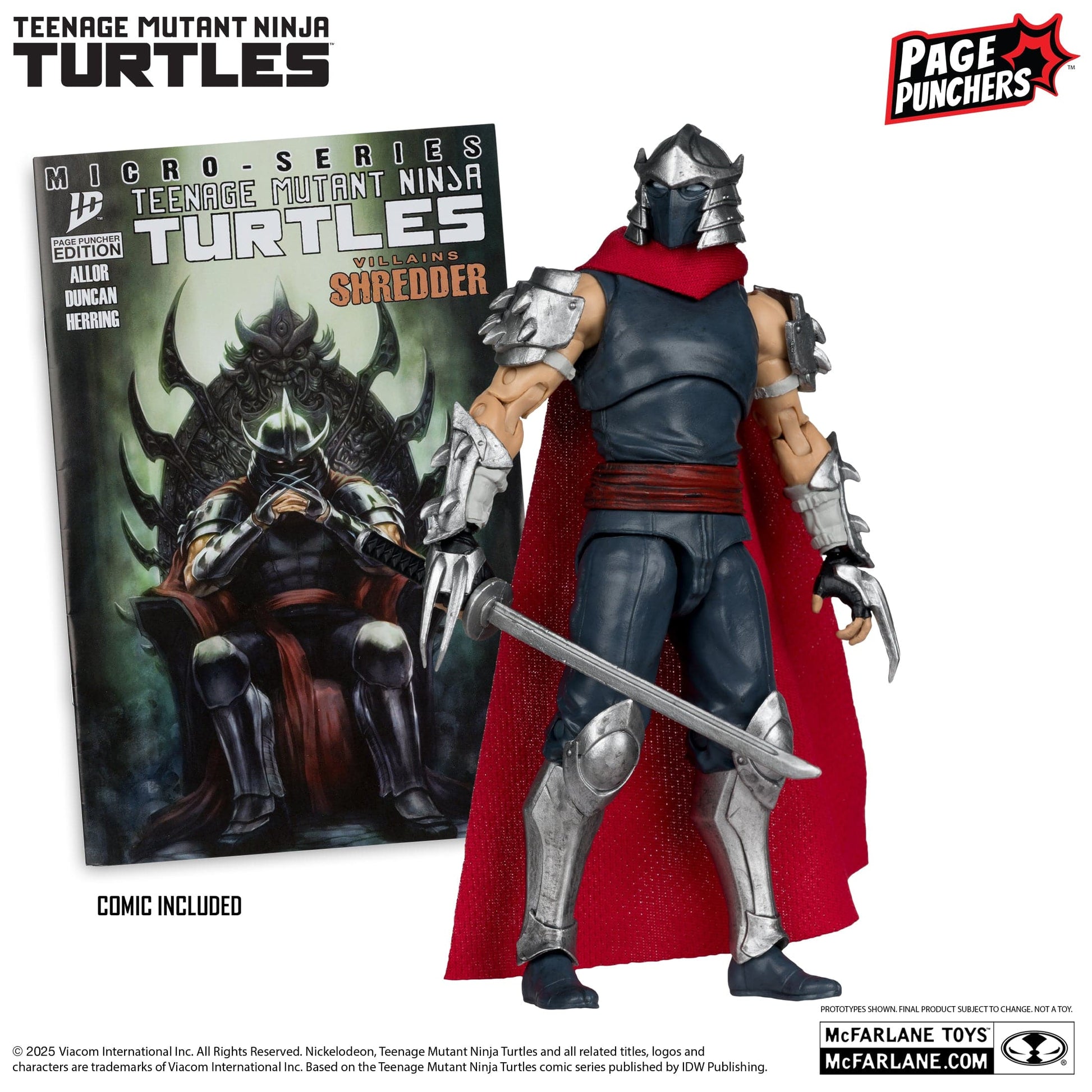 McFarlane Toys Teenage Mutant Ninja Turtles Shredder Page Puncher Action figure