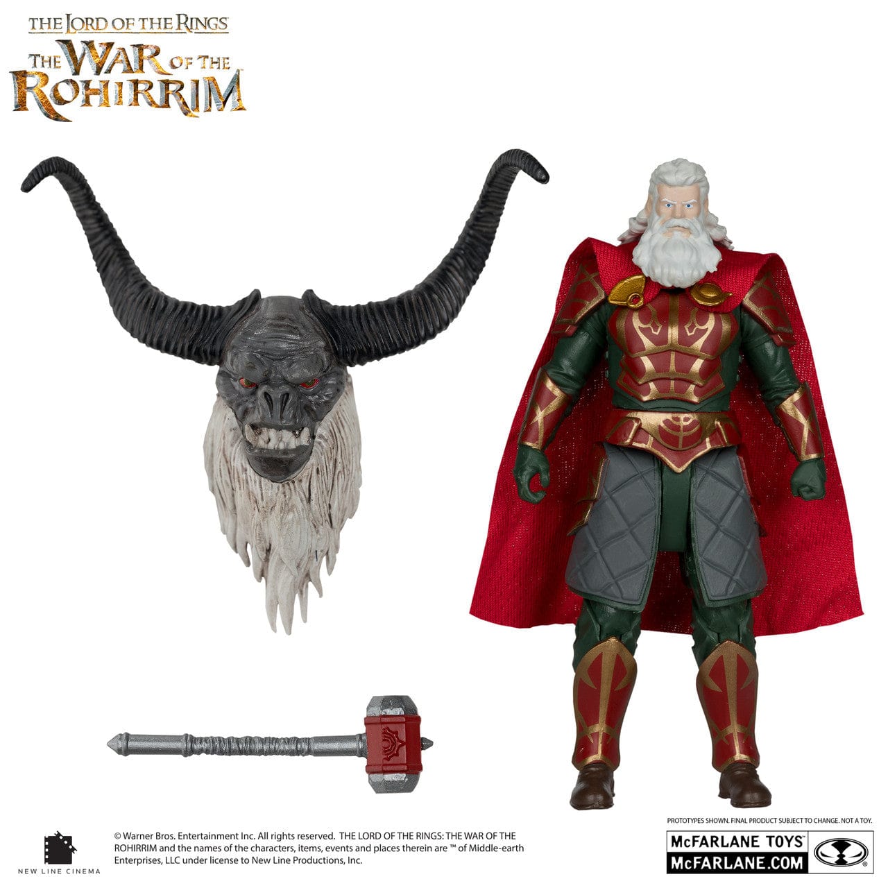 McFarlane Toys The Lord of the Rings: The War of the Rohirrim Helm Hammerhand