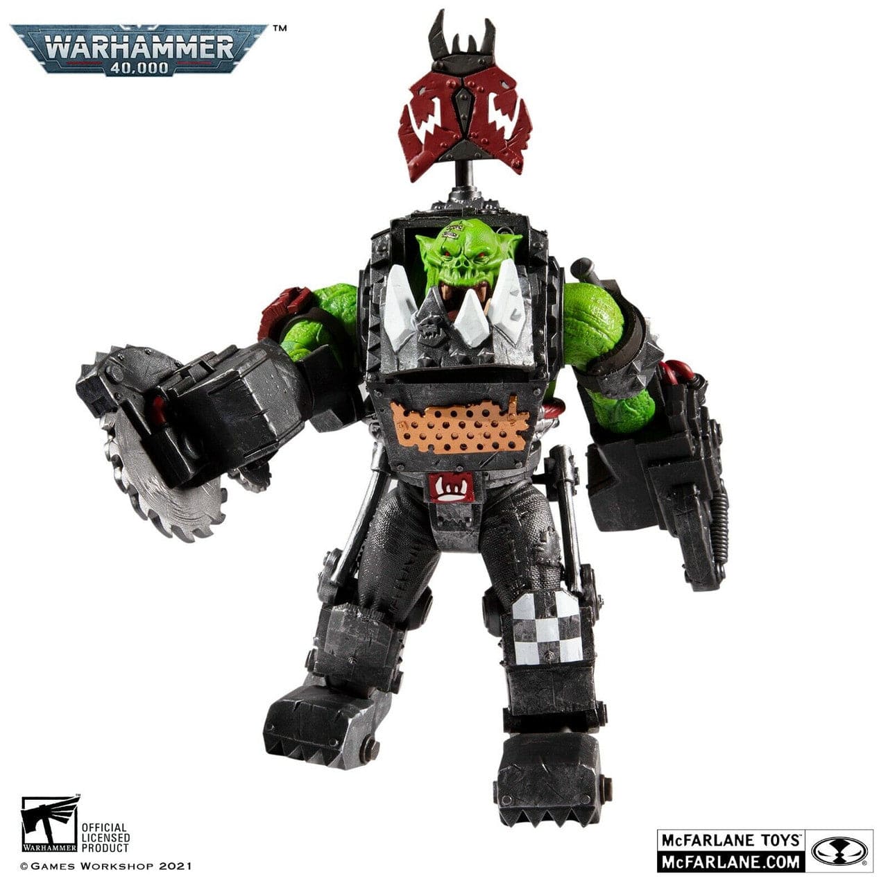 McFarlane Toys Warhammer 40,000 40K Figure Ork Meganob with Buzzsaw