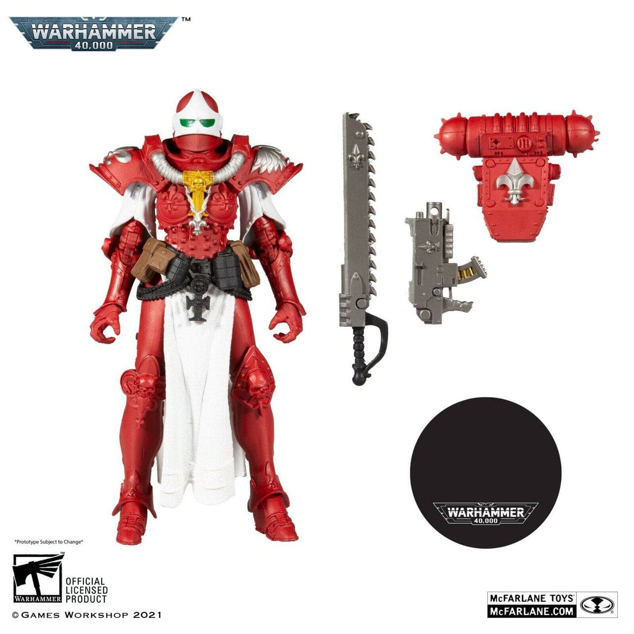 McFarlane Toys Warhammer 40,000 Adepta Sororitas Battle Sister Order of the Bloody Rose